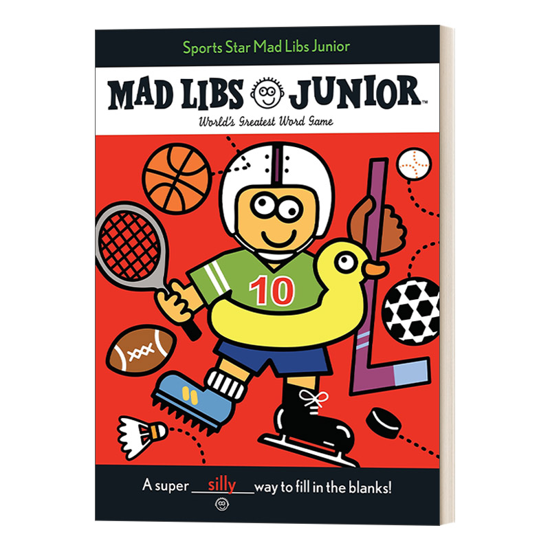 英文原版 Sports Star Mad Libs Junior World's Greatest Word Game 体育明星 儿童英语文字游戏 英文版 进口英语原版书籍