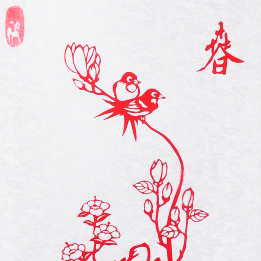 【收藏佳品】春夏秋冬完整四季剪纸套装 走心作品 jz65