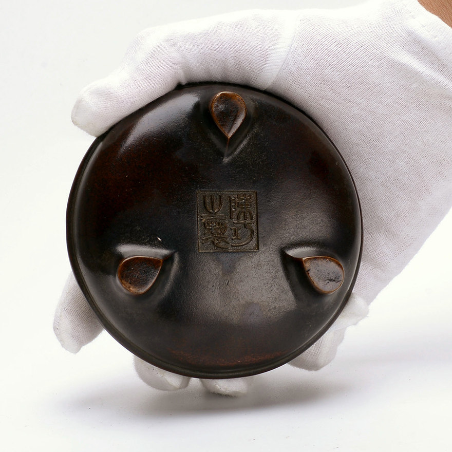 【85折抢拍】索陶耳弦纹乳炉 铜炉大师巧生炉 x25