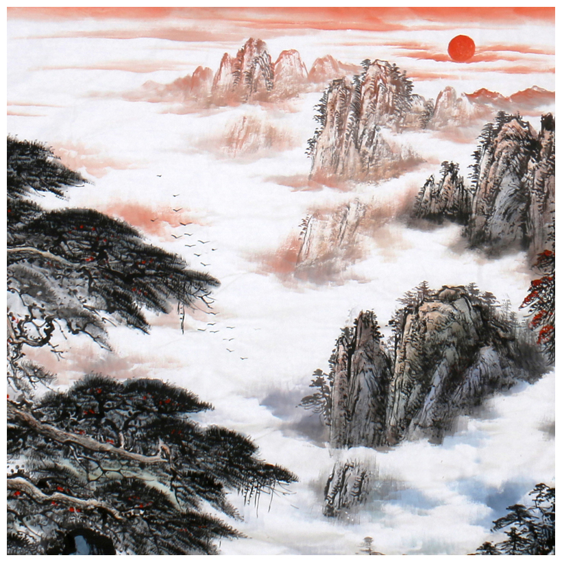 贾光明《江山万里图》 国家一级美术师(355x142cm巨幅)