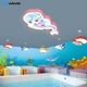 创意卡通美人鱼游泳馆动物造型吸顶灯儿童房女生幼儿园教室游乐园
