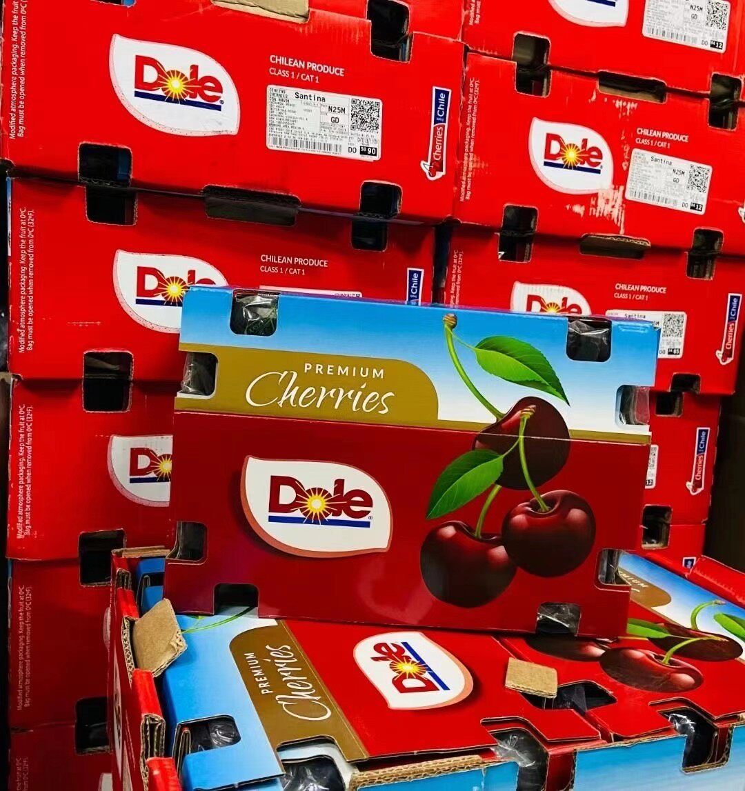 进口智利车厘子dole都乐原箱封5斤装2-4j北京当日达 全国顺丰包邮