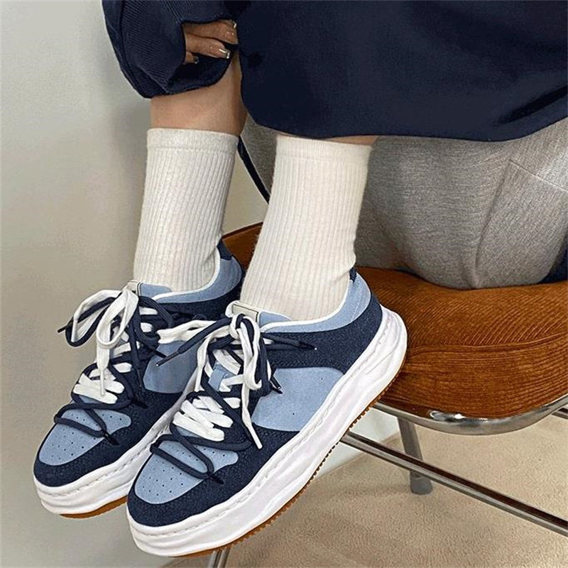 鞋子女ins潮原宿港风韩版冬