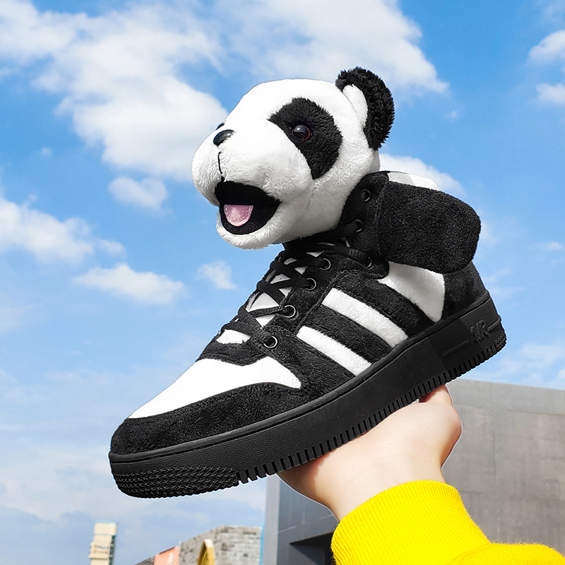 正品笨笨熊女童鞋子春秋款2021新款儿童高帮运动鞋袜子鞋秋冬加绒