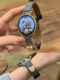 磁吸扣牛仔表带适用于华为GT5/4/3小熊帆布真皮透气Watch4/5女款