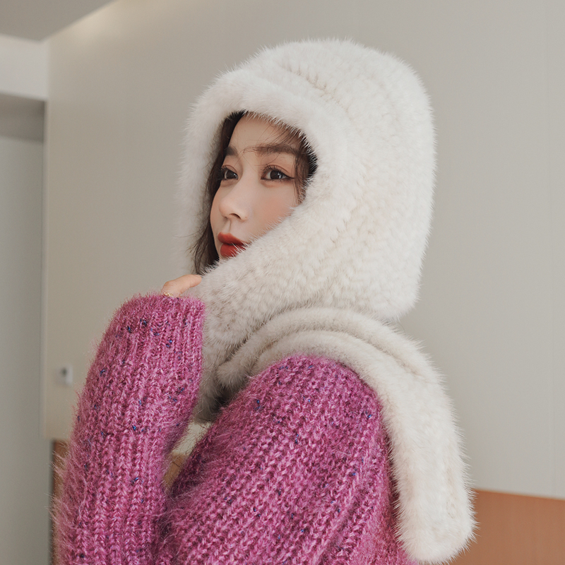 风雪帽连围巾