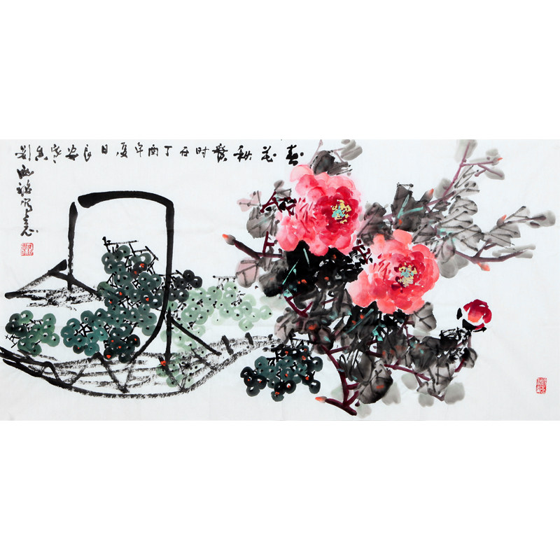 胡西铭 《春华秋实》长安画坛著名画家 被誉为西部葡萄王1063
