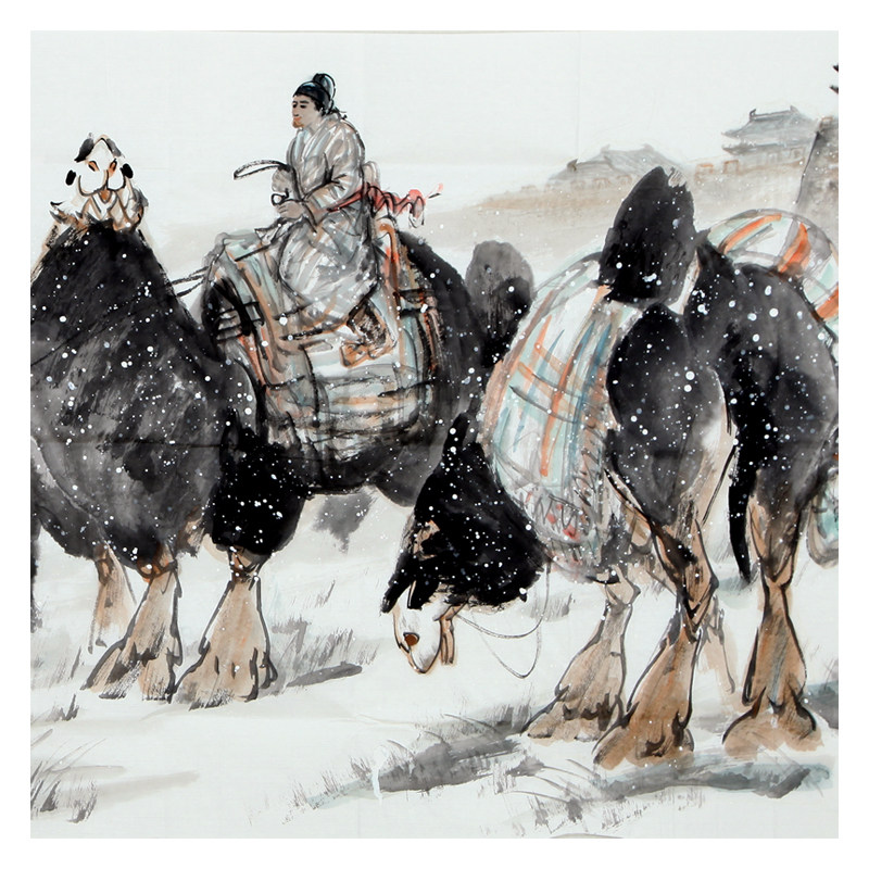 刁玉祥《西出阳关》西安中国画院画家1086