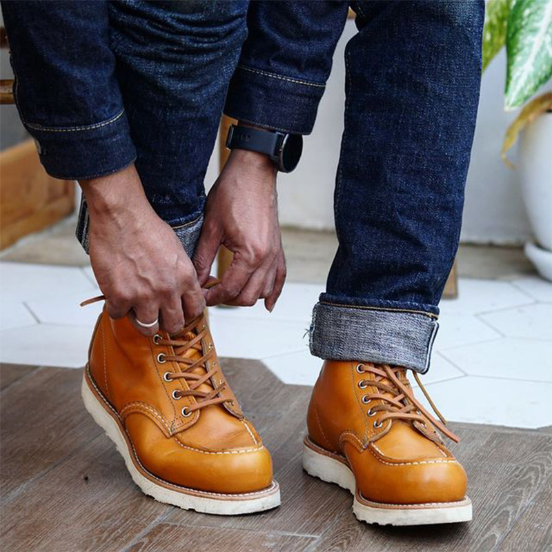 可乐现货redwing9875红翼犬狗标日落黄美国产复古工装鞋靴