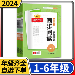 2024版阳光同学同步阅读素养测试一二三四五六年级上下册语文人教版小学同步练习册阶梯阅读理解专项训练真题测试卷随堂练习题册