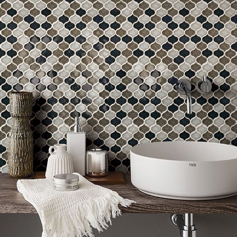 水滴冰裂陶瓷马赛克瓷砖客厅背景墙砖阳台腰线卫生间别墅吧台厨房