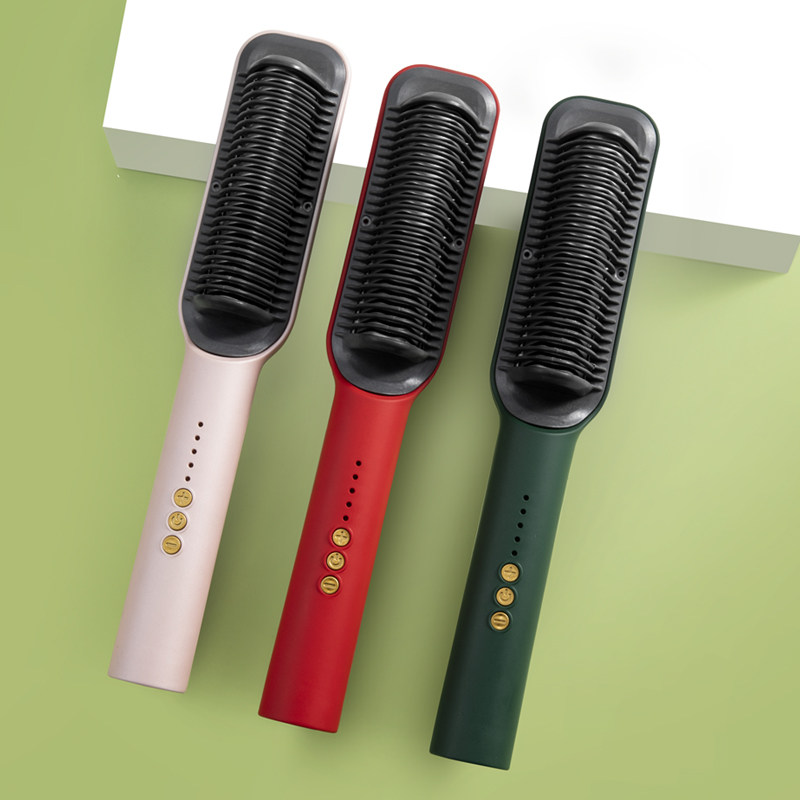 直发梳神器一梳顺发不伤发家用电热梳子直卷两用短发蓬松迷你小型