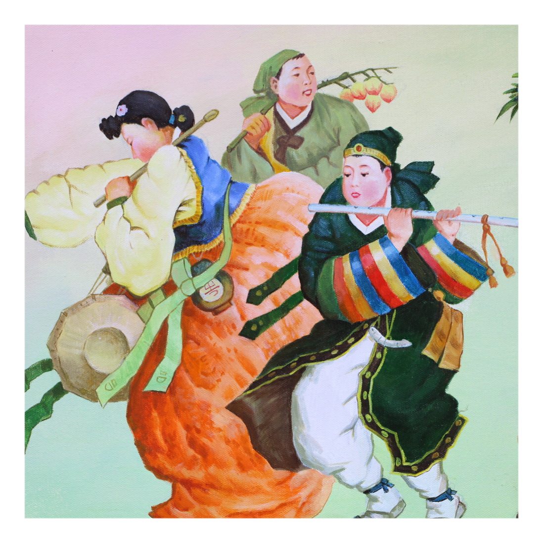 (朝鲜)项明《迎亲》中央创作社 大卫画廊
