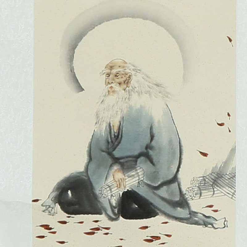 石慵 人物四条屏《佛道悟禅》