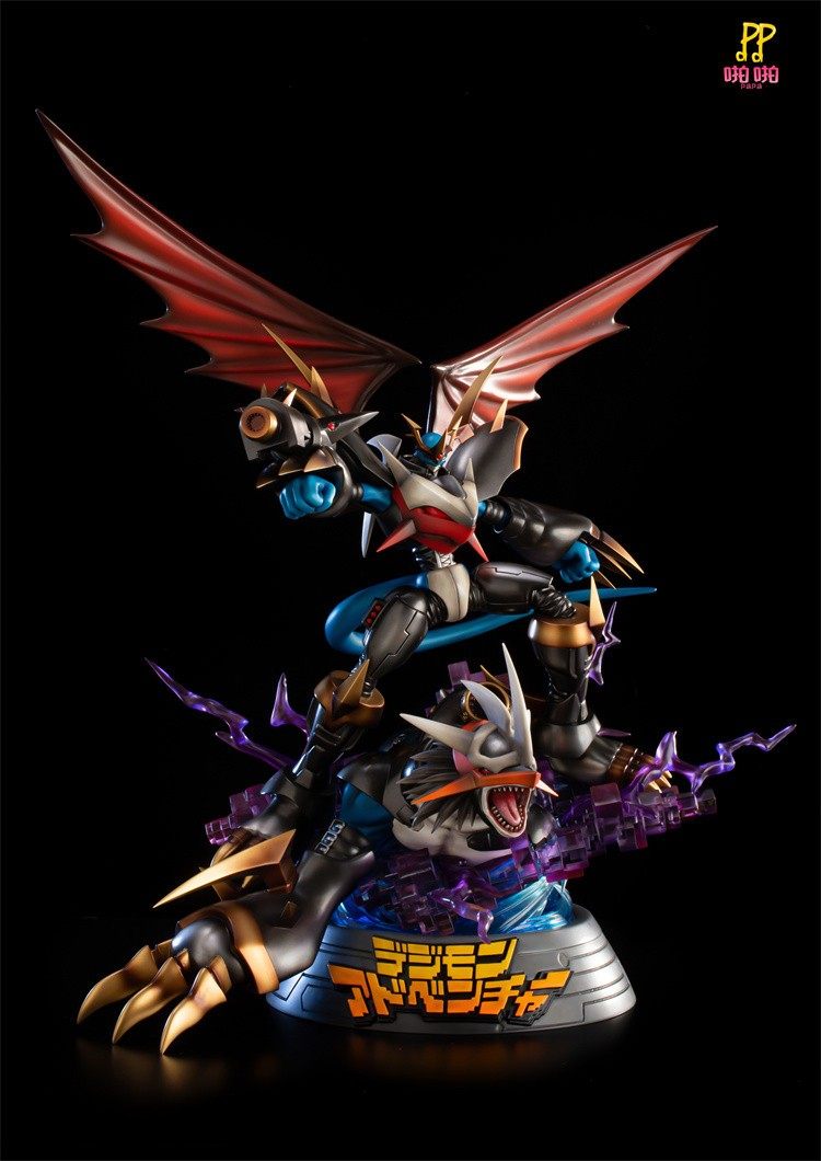 梦想小镇 papa 数码暴龙2 帝皇龙甲兽 限量手办雕像