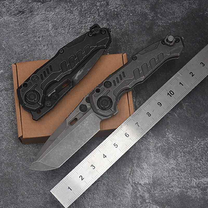 第九区重折浩劫钛合金折叠刀户外重型折刀m390高硬度折刀随身便携