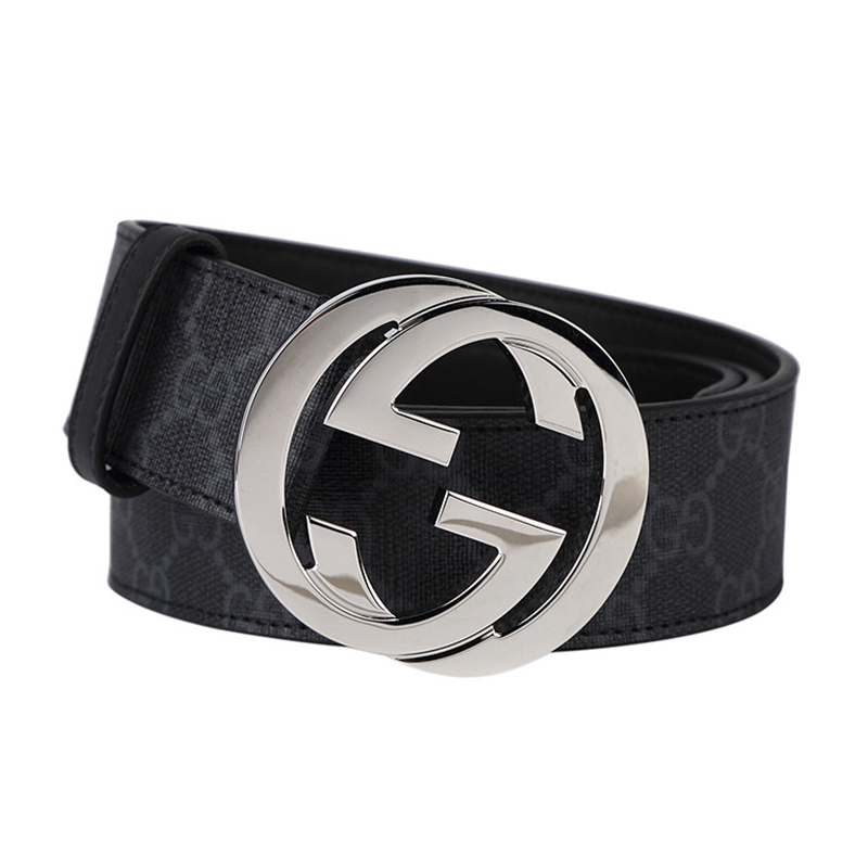 00折后价￥4380正品gucci/古驰皮带男真皮双g古奇腰带411924男士酷奇