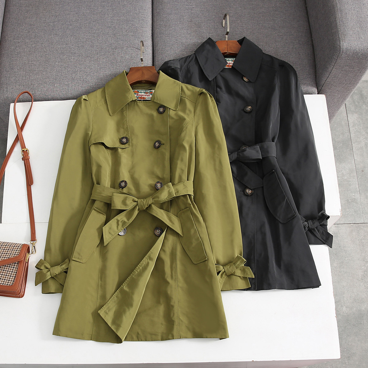 长款风衣外套女薄韩国