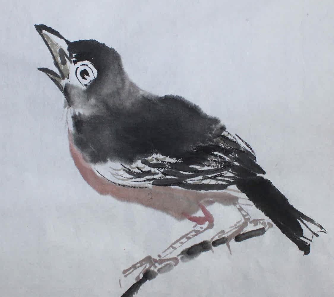 当代著名国画家 徐少俊 《烛光》