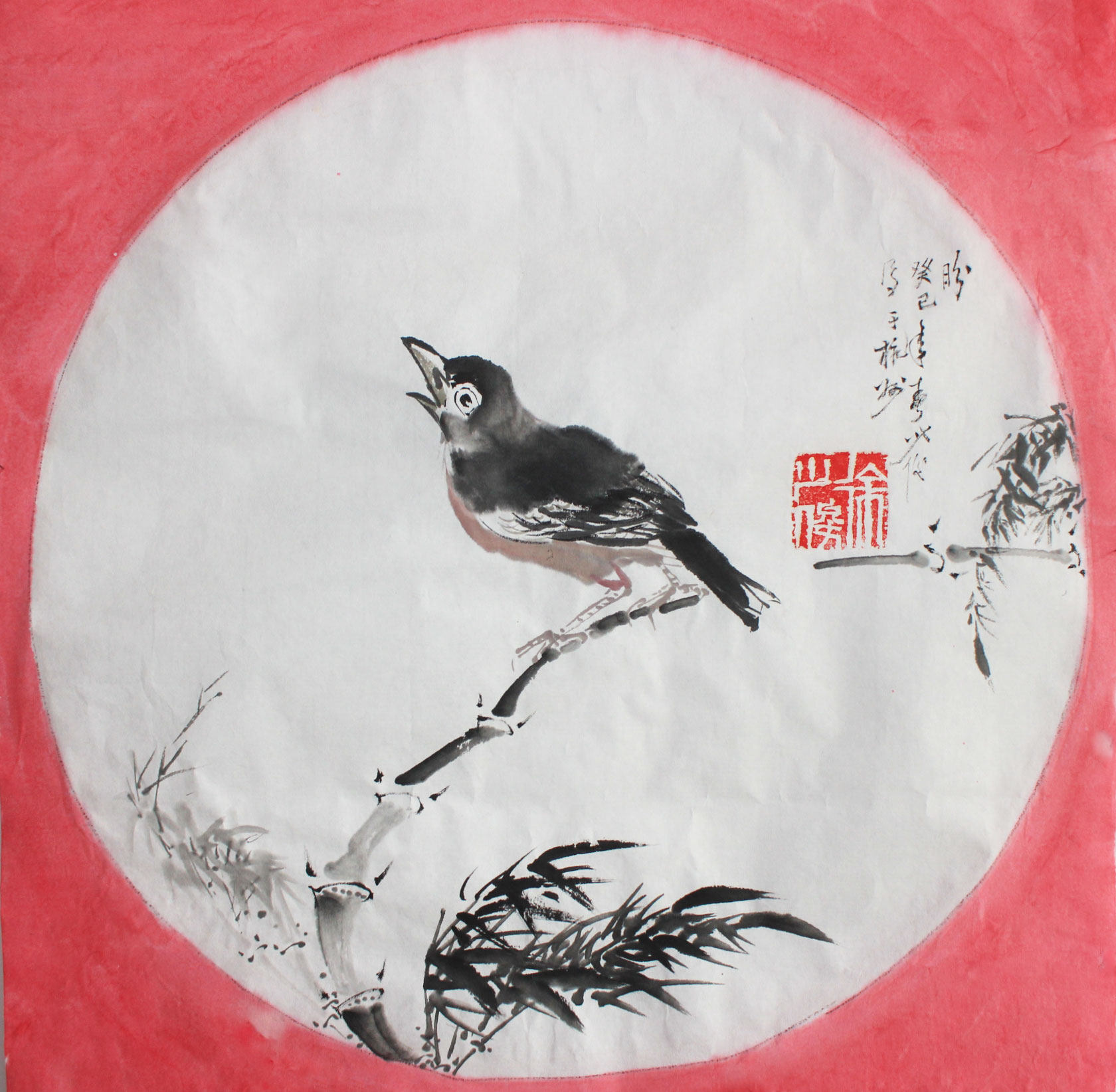 当代著名国画家 徐少俊 《烛光》