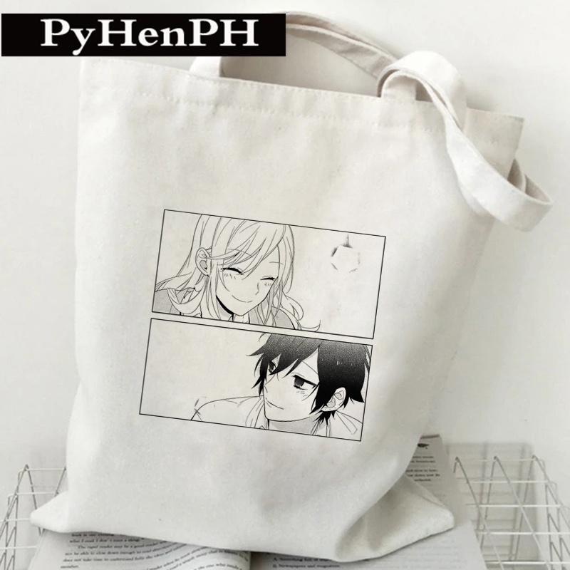 Horimiya Canvas Tote Bag日本动漫堀桑与宫村君手提帆布包托特包