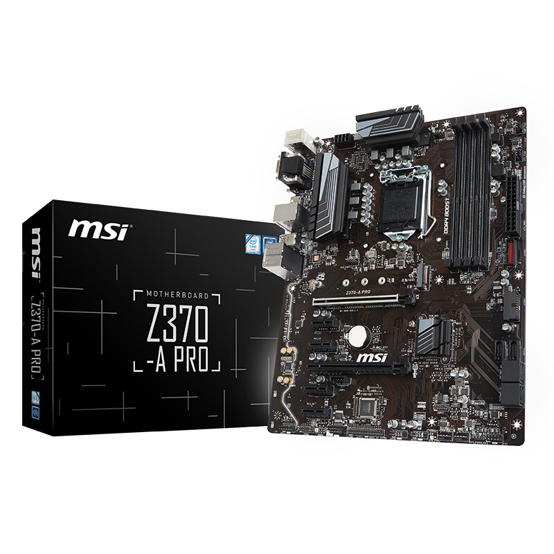 MSI/微星 Z370A PRO 台式机游戏电脑主板 八代支持I7 8700K CPU|ruв категории компьютерное оборудование/дисплей/Компьютерная периферия, материнская плата - от Buy2taobao.com для оказания профессиональной услуги покупки агента Taobao