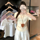 夏季哺乳装外出纯欲方领大码短袖T恤不规则收腰显瘦产后喂奶上衣