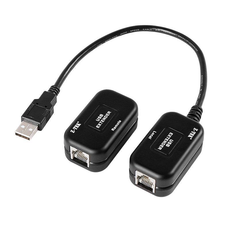 z-tek力特usb延长线带信号放大器长达50米有带电源usb延长器ze527