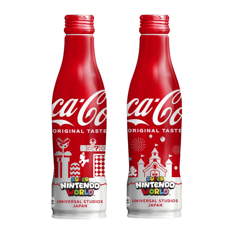 日本进口coca-cola任天堂超级马里奥限定收藏版可口可乐碳酸饮料