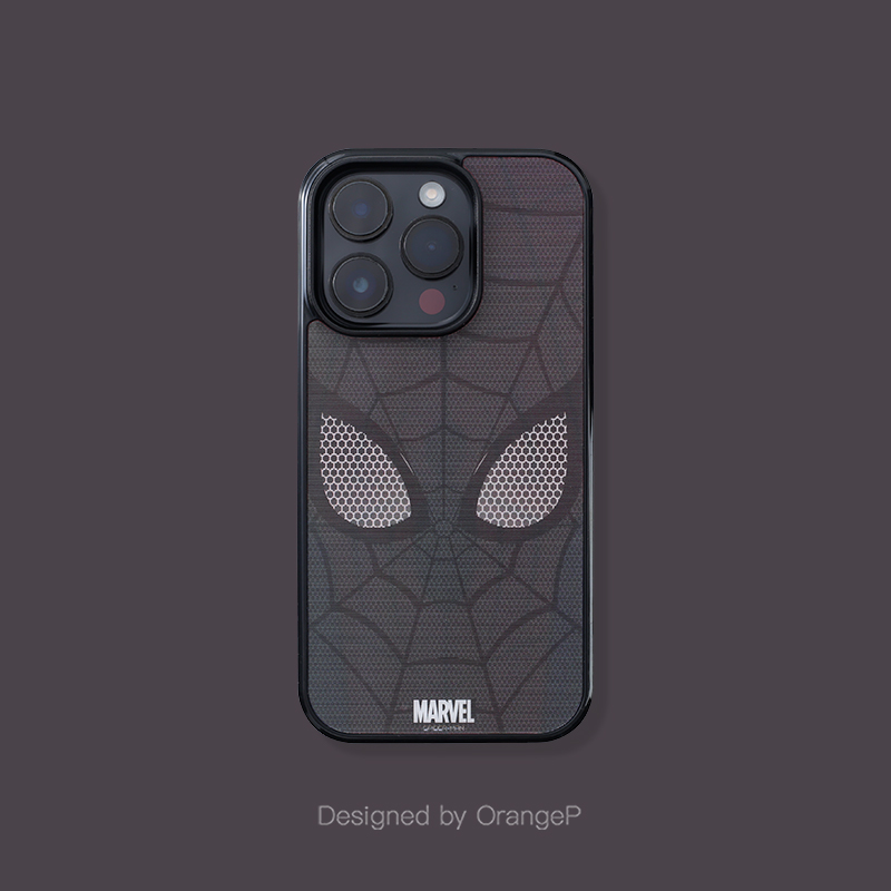 创意小众iPhone15蜘蛛侠磁吸手机壳magsafe适用于苹果14Promax磨砂个性13pro保护套3D幻图新12款防滑11硬壳