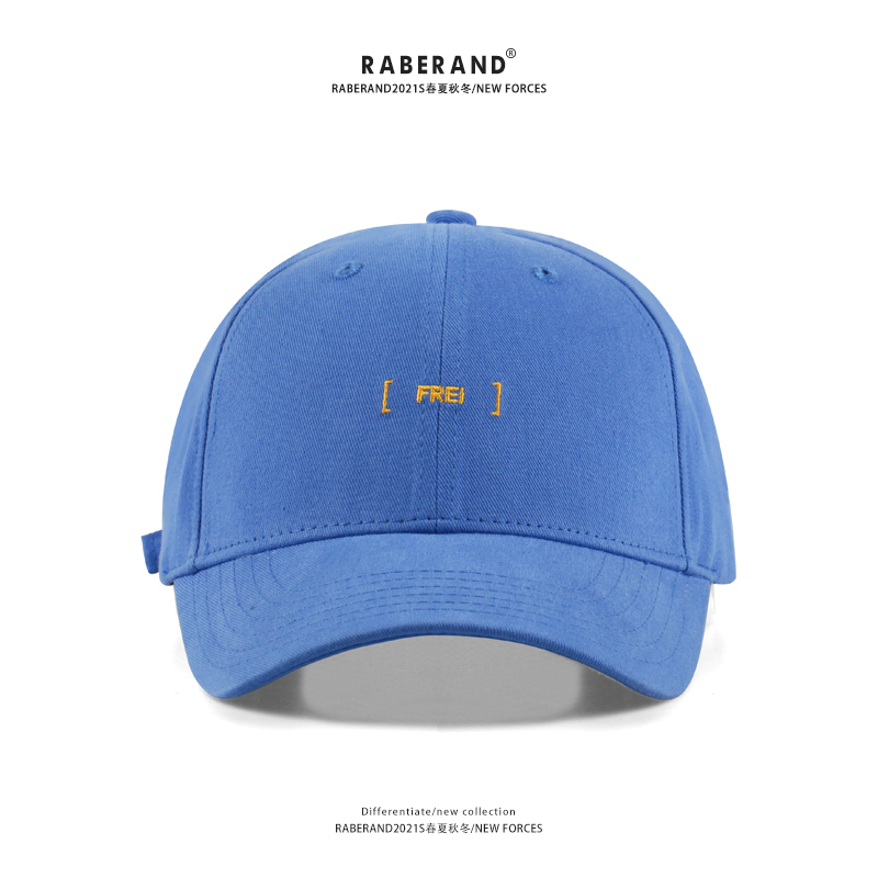 FREI韩国品牌原创设计鸭舌帽男女百搭帽子遮阳帽男士的刺绣棒球帽