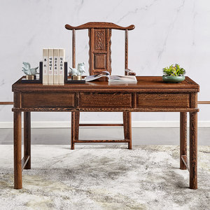 红木小书桌图片