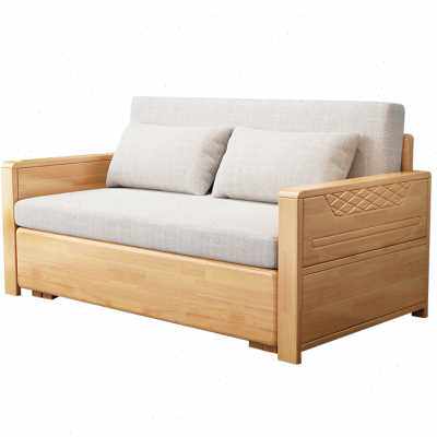 木质沙发床两用实木