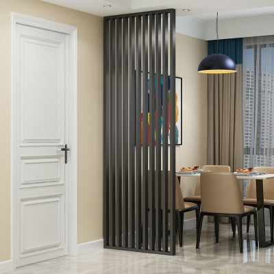 新中式简约木格栅隔断客厅楼梯背景墙禅意实木进门玄关镂空座屏风