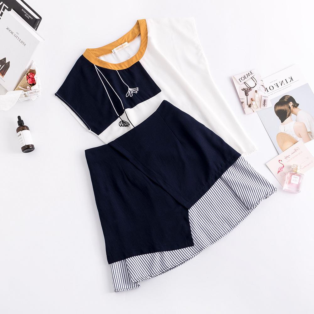 2019夏季新款胖mm大碼女裝韓版半身裙女式t恤加肥加大A字裙子套裝在類目 女裝/女士精品, 大碼女裝中 - 來自Buy2taobao.com提供專業的淘寶代購服務