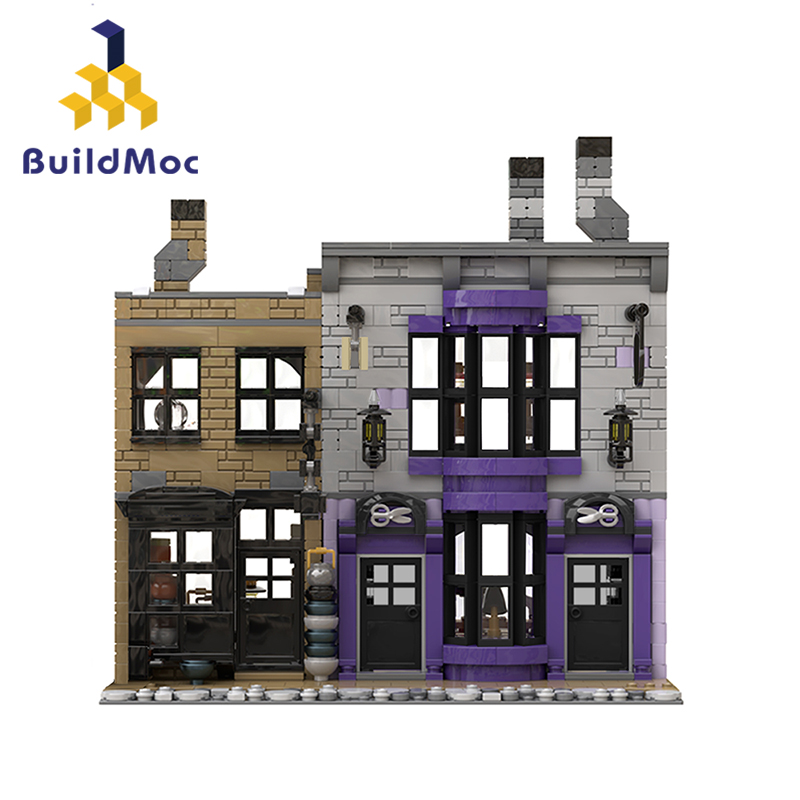 BuildMOC哈利波特旗袍店和浓