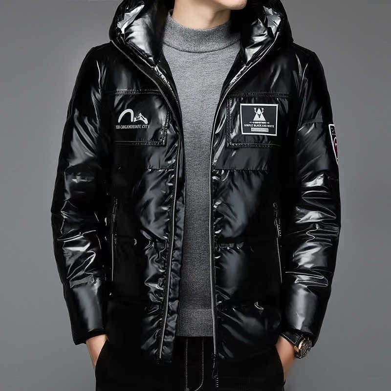 高档潮牌羽绒服男外套威尔背靠浪背男人帮宝龙鑫2021秋冬男装服白