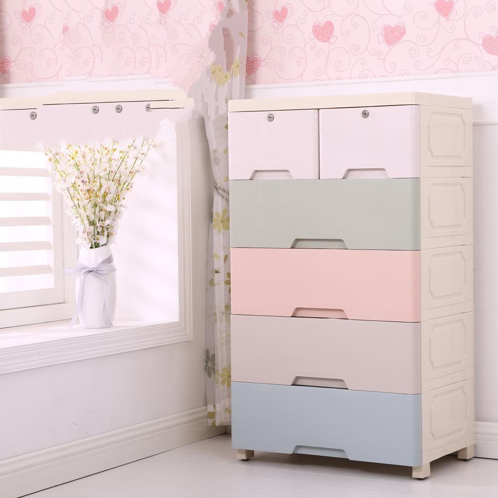 特大号面加厚抽屉式收纳柜5层塑料五斗柜被子大件衣物毛衣加大66