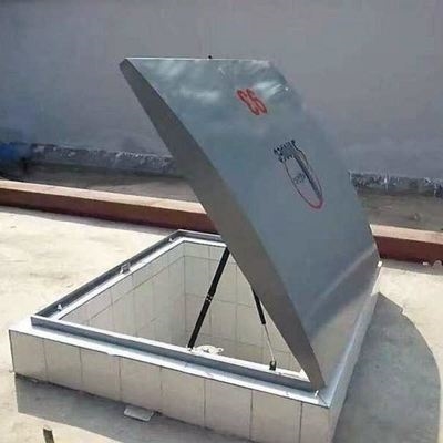 掀起式铝制弧形罐区上盖油罐器材加油站石油井方形井口口盖油井盖