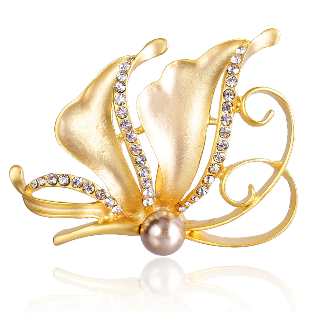 Faux Pear Crystal Rhinestone Bow Flower Brooch Pin Jewelryin the Electric cars/Fitting/Transportation , EV Entity Service , Chain plate installation work category - from Buy2taobao.com to provide professional Taobao agent buy service