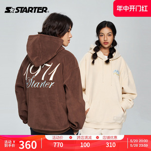 STARTER |连帽卫衣情侣男女同款2023年新款宽松外穿休闲运动毛衣