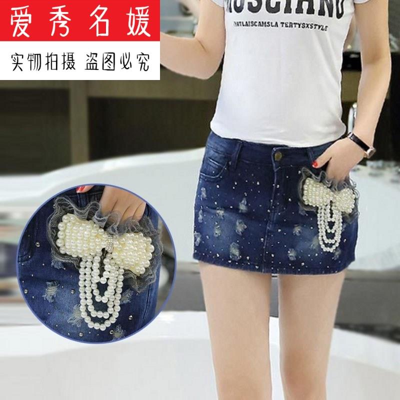 夏装新款结牛仔裤裙裤女式韩版修身显瘦破洞牛仔短裤薄款热裤。|msdalam kategori Butik wanita / wanita, seluar jeans - dari Buy2taobao.com untuk memberikan perkhidmatan ejen Taobao profesional membeli