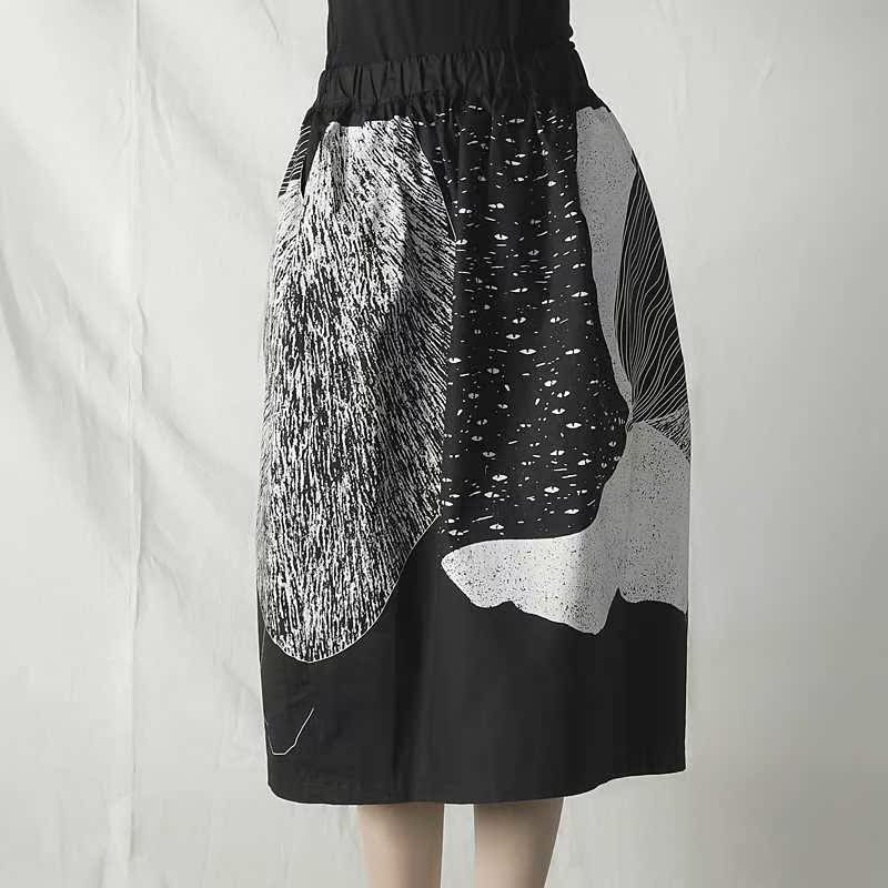 Natural code printing Large skirt Paige mm Elastic waist new pattern Easy lady skirt Mid length versionin the Women's clothing/Boutique , Skirts category - from Buy2taobao.com to provide professional Taobao agent buy service