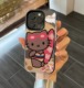 原创ins日韩趣味冲浪板kt猫适于iPhone15promax手机壳15pro按键全包14黑边防摔13透明13promax保护套14pro潮x