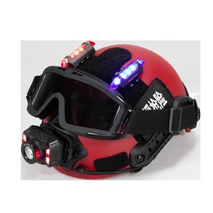 应急救援战术头盔配件头盔式强光头灯手电筒侧灯魔术贴定制