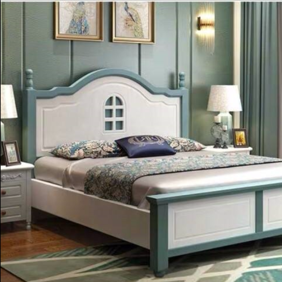 男童床男孩欧式王子儿童房儿童床男孩青少年多功能卧室房间布置好