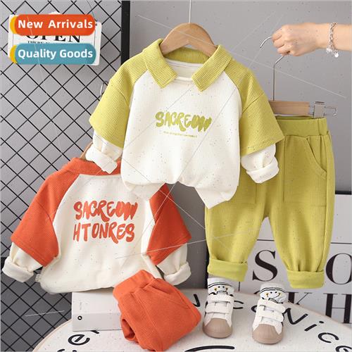 Boys fall su su 2023 new baby fashionable clothes spring and