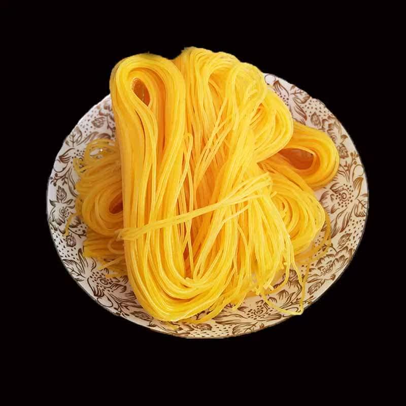 春节年货项老七玉米面条东北纯黄面条碴条粗粮细作金丝面独立1斤