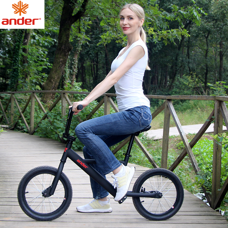 ander儿童平衡车教练车成人家长陪练车滑步车大码滑步车大童16寸