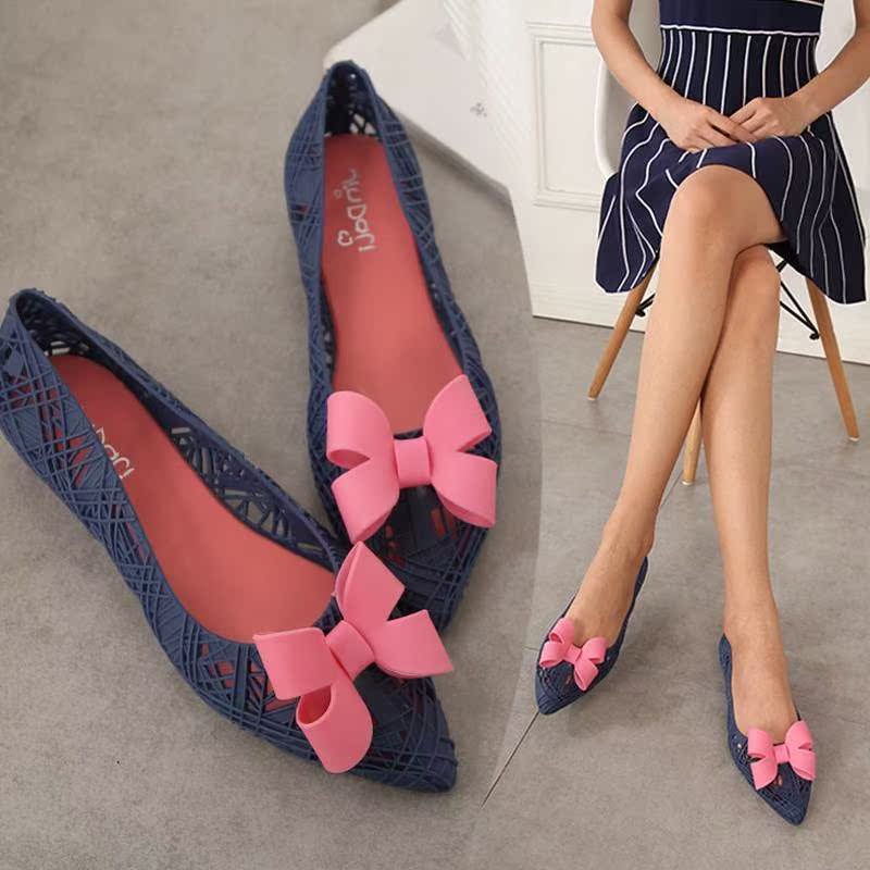 reverent waterproof comfortable plastic cement Rain shoes 2019 new pattern bow melissa Tip Rain shoes Small code Sandalsin the Women's Shoes, Rain Boots category - from Buy2taobao.com to provide professional Taobao agent buy service